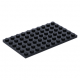 LEGO lapos elem 6x10, fekete (3033)